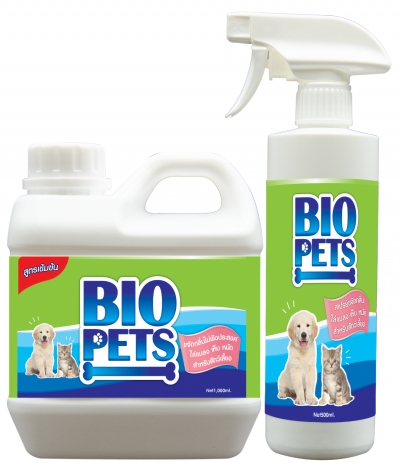 BIO PETS ขจัดกลิ่นไม่พึงประสงค์ ไล่แมลง เห็บ หมัด สำหรับสัตว์เลี้ยง