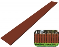 ไม้รั้ว 10x150x1.2 cm.ลายเสี้ยน ขอบมน 1 ด้าน (8 แผ่น/แพ็ค)